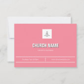 Rose Rosa Minimale Kirche laden (Rückseite)
