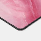 Rose Rosa Monogramm Schreibtischunterlage (Ecke)