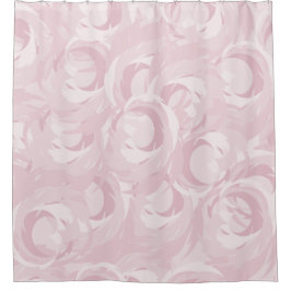 Rose rosa Muster Duschvorhang