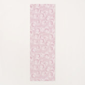 Rose rosa Muster Yogamatte (Vorderseite)