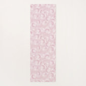 Rose rosa Muster Yogamatte (Rückseite)