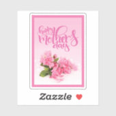 Rose Rosa Narbe | GLÜCKLICHER MUTTERTAG Aufkleber (Blatt)