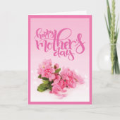 Rose Rosa Narbe | GLÜCKLICHER MUTTERTAG Karte (Vorderseite)