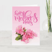 Rose Rosa Narbe | HAPPY MUTTER'S DAY Card Karte (Vorderseite)