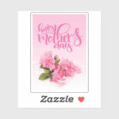 Rose Rosa Narbe | HAPPY MUTTER'S DAY Sticker (Blatt)