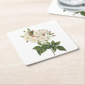 Rose Rosa noisettiana (Rosa noisettiana) von Redou Rechteckiger Pappuntersetzer (angewinkelt)