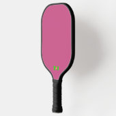 Rose Rosa Personalisiert Mit Monogramm Pickleball Schläger (Links)