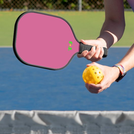 Rose Rosa Personalisiert Mit Monogramm Pickleball Schläger (InSitu)