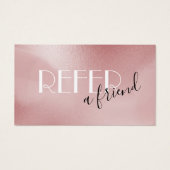 Rose Rosa Referenzkarte (Vorderseite)