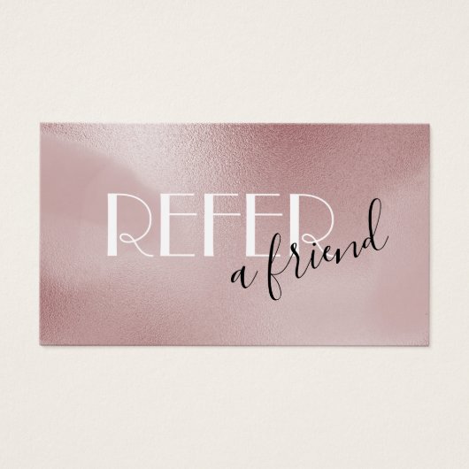 Rose Rosa Referenzkarte (Vorderseite)