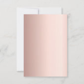 Rose Rosa Rosa Blumenblätter Spitzen Foto Dankeskarte (Rückseite)