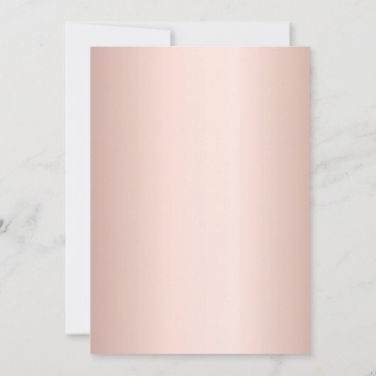 Rose Rosa Rosa Blütenblätter durch Erste Kommune Einladung (Rückseite)