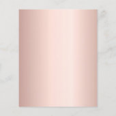 Rose Rosa Rosa Florale Bestätigung Einladung (Rückseite)