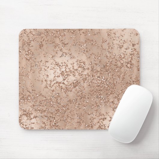 Rose Rosa Rosa Glam Sparkle Chic Mousepad (Mit Mouse)