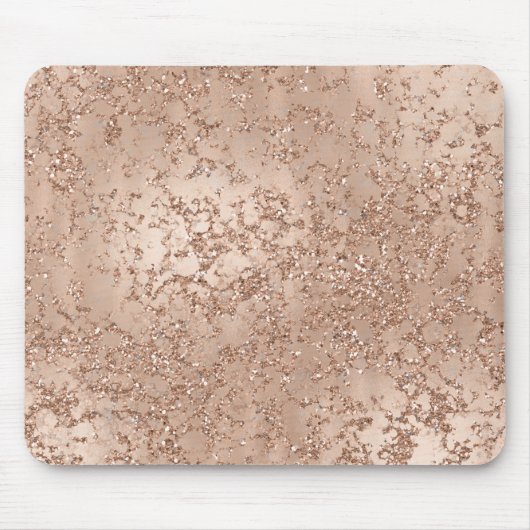 Rose Rosa Rosa Glam Sparkle Chic Mousepad (Vorne)