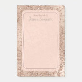 Rose Rosa Rosa Glam Sparkle Chic Post-it Klebezettel (Vorderseite)