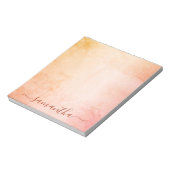 Rose Rosa Rosa Marmormonogramm Notizblock (Rotiert)