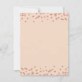 Rose Rosa Rosa Rett Geburtsdatum Confetti Save The Date (Rückseite)