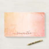 Rose-Rosa-Rosa-Rosa-Monogramm Post-it Klebezettel (Auf Schreibtisch)