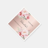 Rose Rosa Rosenblättern Bestätigung Serviette (Ecke)