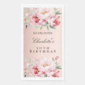 Rose Rosa Rosenblüten Serviette (Vorderseite)