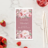 Rose Rosa Rosenblüten Serviette (Beispiel)