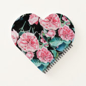 Rose Rosa Roses Blumenmuster folgen Sie Ihrem Joch Notizblock (Rückseite)