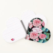 Rose Rosa Roses Blumenmuster folgen Sie Ihrem Joch Notizblock (Innenseite)