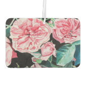 Rose Rosa Roses Blumenstrauß folgen Sie Ihrem Joch Autolufterfrischer (Rückseite)