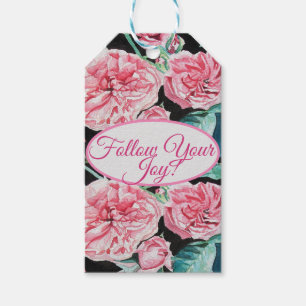 Rose Rosa Roses Blumenstrauß folgen Sie Ihrem Joch Geschenkanhänger