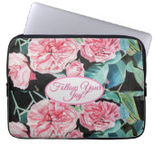 Rose Rosa Roses Blumenstrauß folgen Sie Ihrem Joch Laptopschutzhülle (Vorderseite)
