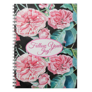 Rose Rosa Roses Blumenstrauß folgen Sie Ihrem Joch Notizblock