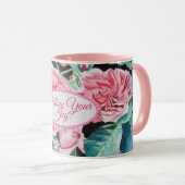 Rose Rosa Roses Blumenstrauß folgen Sie Ihrem Joch Tasse (VorderseiteRechts)