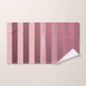 Rose Rosa Streifen Badhandtuch Set (Handtuch)