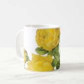 Rose (Rosa sulfurea) von Redouté Kaffeetasse (Vorderseite Links)