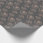 Rose Rosa Ticino Geschenkpapier (Ecke)