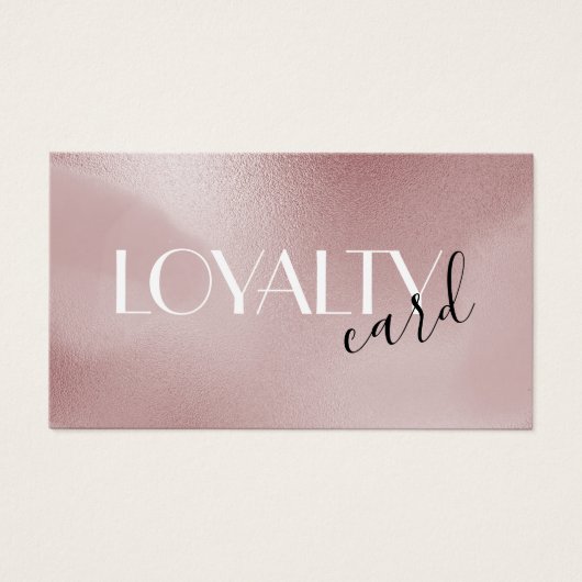 Rose Rosa Treuekarte (Vorderseite)