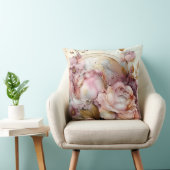 Rose Rosa und Burgund Wasserfarben erweitert Kissen (Stuhl )