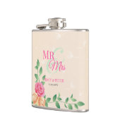 Rose rosa und gelb flachmann (Links)