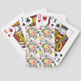 Rose Rosa und Gelb Spielkarten