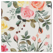 Rose Rosa und Gelb Stoff (Nahaufnahme)