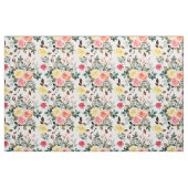 Rose Rosa und Gelb Stoff (Fat Quarter (45,7 x 55,9 cm))