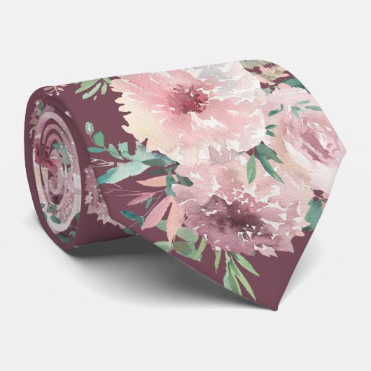 Rose Rosa und Lavendel Krawatte (Gerollt)