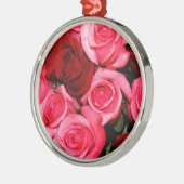 Rose, rosa und rot silbernes ornament (Links)