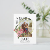 Rose Rosa und Rot Speichern Sie das Foto Daten Pos Postkarte (Stehend Vorderseite)