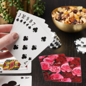 Rose, rosa und rot spielkarten (In Situ)