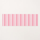 Rose Rosa und Weiß Streifen Yogamatte (Vorderseite (Horizontal))