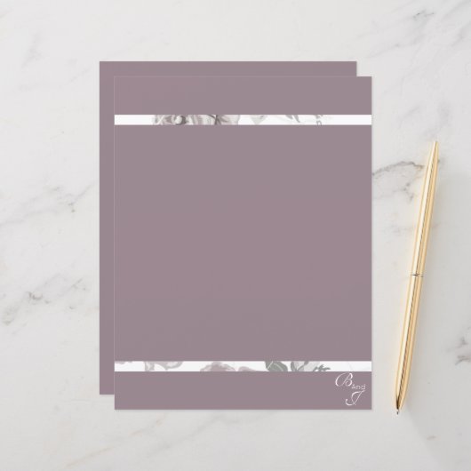 Rose rosa Verlobung (Vorderseite/Rückseite Beispiel)