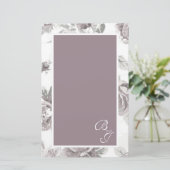 Rose rosa Verlobung Briefpapier (Stehend Vorderseite)