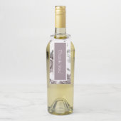 Rose rosa Verlobung Flaschenanhänger (Auf Flasche)
